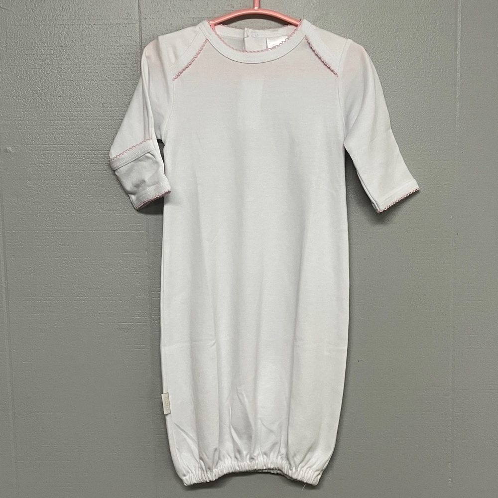 NWT White and Pink Paty Gown Size 3 Months New with Tags Super Cute!